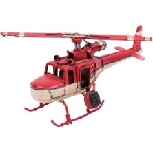 Peanelife Helikopter Metal Vintage Peanelife Dekoratif Masaüstü Biblo Hediyelik