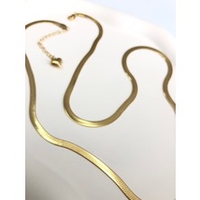 Atelier Deep Italyan Zincir 316 L 60 cm Gold Çelik Kolye