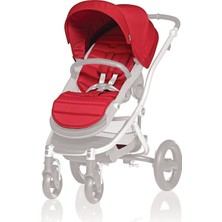 Britax Römer Affinity 2 Bebek Arabası Gri Kumaş Beyaz kasa + Kırmızı Renk Paketi Armağan