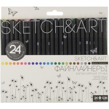 Bruno Visconti "sketch&art" 0,36MM Ince Uç Kalem 24 Renk