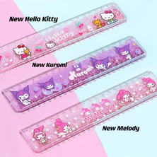 Kawaii Simli My Hello Kitty Kuromi Cinnamoroll  Pompomporin Cetvel