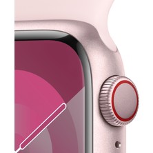 Apple Watch Seri 9 Gps + Cellular 41MM Pembe Alimünyum Kasa Spor Kordon - M/l MRJ03TU/A