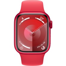 Apple Watch Seri 9 Gps 41MM (Product)Red Alüminyum Kasa Spor Kordon - M/l MRXH3TU/A