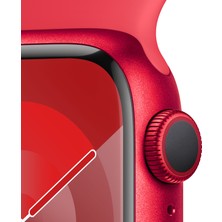 Apple Watch Seri 9 Gps 41MM (Product)Red Alüminyum Kasa Spor Kordon - M/l MRXH3TU/A