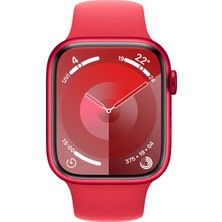 Apple Watch Seri 9 Gps 45MM (Product)Red Alüminyum Kasa Spor Kordon - S/m MRXJ3TU/A