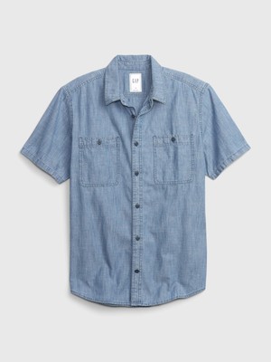 Gap Chambray Denim Washwell™ Gömlek