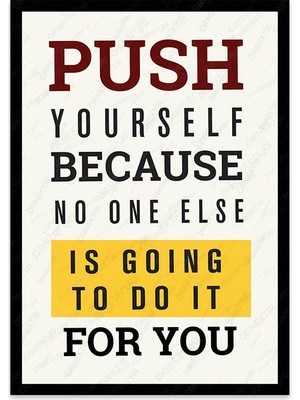 Posterya U1346 - İngilizce Motivasyon Duvar Yazısı Poster (21x29,7cm)