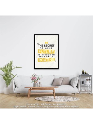 Posterya U1348 - İngilizce Motivasyon Duvar Yazısı Poster (21x29,7cm)