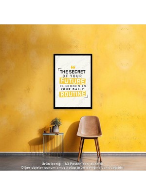 Posterya U1348 - İngilizce Motivasyon Duvar Yazısı Poster (21x29,7cm)