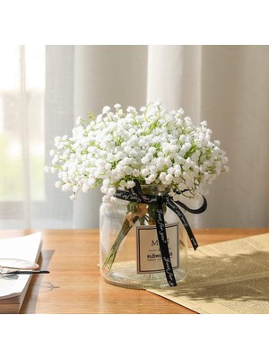 Breeze 10 Adet Gypsophila Yapay Çiçek Buketi Gypsophila Beyaz Büyük Çiçekler (Yurt Dışından)