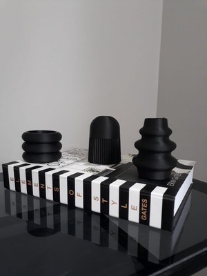 Tb Design Minimal Vazo 3'lü Set Mini Set & Trend Set -Plastik Vazo