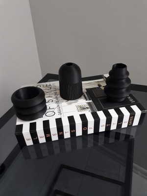 Tb Design Minimal Vazo 3'lü Set Mini Set & Trend Set -Plastik Vazo