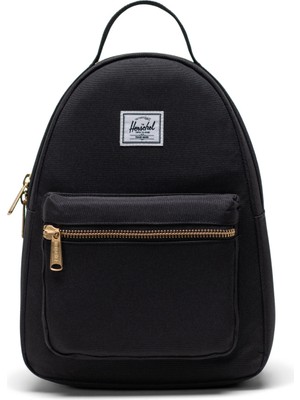 Herschel Nova Unisex Fermuarlı Mini Boy Siyah Sırt Çantası