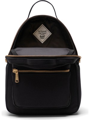 Herschel Nova Unisex Fermuarlı Mini Boy Siyah Sırt Çantası