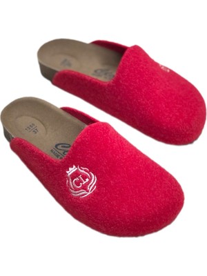 Kafkaslar  Kadın Erkek Keçe Kumaş Tam Ortopedik Kışlık Ses Yapmaz Ev Terliği