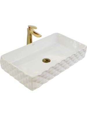 Paluci Leonardo Plus White Dikdörtgen Lavabo