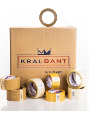 Kral Bant 45X100 Hotmelt Şeffaf Koli Bandı 1 Koli
