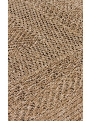 Eko Halı Salda Sld 02 Natural Suya Dayanıklı Jüt Görünümlü Modern Yıkanabilir Jüt Kilim