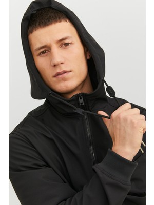 Jack & Jones Essentials Jjebasıic Suya Dayanıklı Kapüşonlu Fermuarlı Regular Fit Ceket Erkek Ceket 12236300