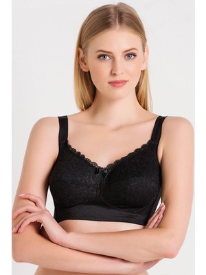 Kadın Balensiz Toparlayıcı Siyah Sütyen C1T7N1O8