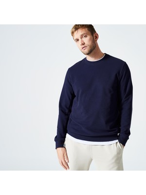 Decathlon Domyos Erkek Koyu Mavi Sweatshirt 100 - Fitness