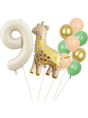 Düvenci Ticaret Zürafalı Yaş Balon Seti