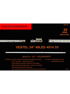 Gen LCD LED 946-1 ÇUBUK-VES236WNVB-2D-N01-24TH4027-XH24A101-24HB5100B-ES-273-WİNKEL