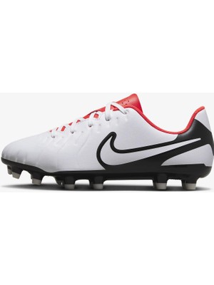 Nike Jr. Tiempo Legend 10 Club Çocuk Kramponu Dar Kalıp Sentetik Malzeme ile Beyaz Renk