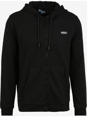 Discovery Expedition Siyah Erkek Kapüşonlu Sweatmont D3WM-SWT10