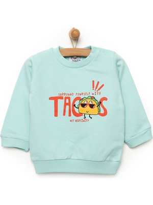 Hello Baby Basic Tacos Desenli Sweatshirt Erkek Bebek