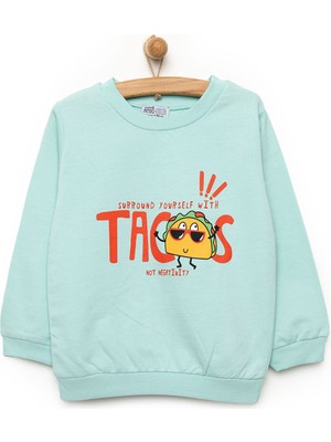 Hello Baby Basic Tacos Desenli Sweatshirt Erkek Bebek