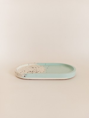 Kedi Creative Arts Terrazzo Oval Tray Altlık Organizer