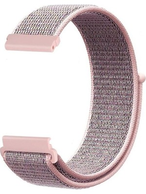 Basias Amazfit Bip 3 / Amazfit Bip 3 Pro Uyumlu Hasır Dokuma Kumaş Kordon (20MM)