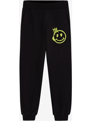 Skechers B Heavy Weight Fleece Jogger Sweatpant Büyük Erkek Çocuk Siyah Eşofman Altı Sk232186-001
