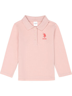 U.S. Polo Assn. Kız Çocuk Toz Pembe Sweatshirt 50276882-VR050