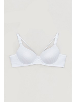 FullaModa Destekli Jakarlı Sütyen