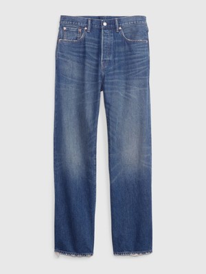 Gap 100% Organik Pamuk Düğmeli Fly '90S Loose Washwell™ Jean Pantolon