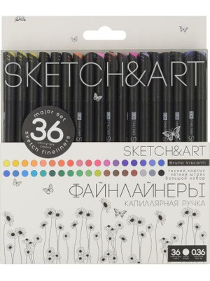 Bruno Visconti "sketch&art" 0,36MM Ince Uç Kalem 36 Renk
