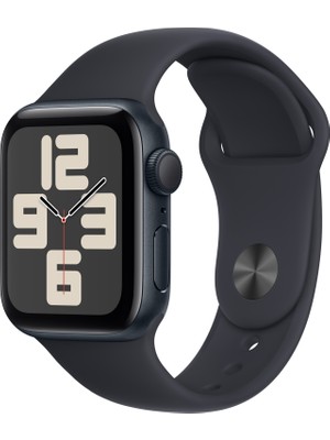 Apple Watch SE 2.Nesil (2023) GPS 40mm Midnight Aluminium Case with Midnight Sport Band - M/L