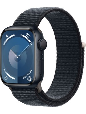 Apple Watch Seri 9 Gps 41MM Gece Yarısı Alüminyum Kasa Spor Loop MR8Y3TU/A