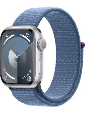 Apple Watch Seri 9 Gps 41MM Gümüş Rengi Alüminyum Kasa Spor Loop MR923TU/A