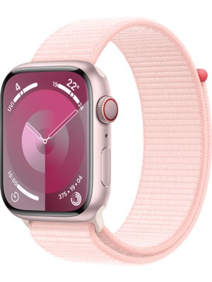 Apple Watch Seri 9 Gps + Cellular 45MM Pembe Alüminyum Kasa Spor Loop MRMM3TU/A