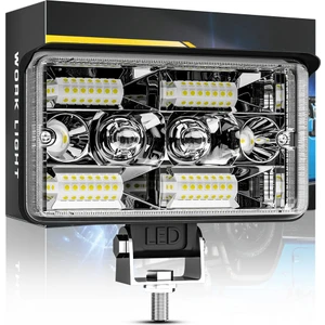 Off Road Delici Spotled 4 Inç 130 Watt Çift Renk Beyaz Sarı Çalışma Lambası ve Sis Farı