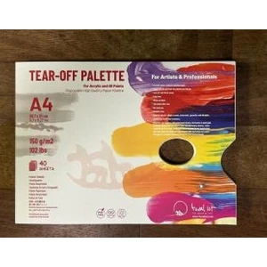 Tuvalist Sanat Eserleri Kullan At Palet, A4, 40 Sayfa, 150GR/M2