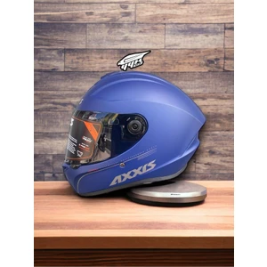 Draken Laci Blue. ''2 Vizörlü'' + ''sticker'' Hediyeli, Mat Motosiklet Kapali Kask