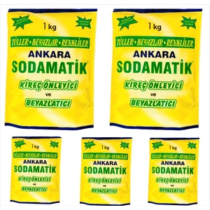 Ankara Sodamatik Kireç Önleyici ve Beyazlatıcı 1 kg * 5 Adet (Tüller - Beyazlar - Renkliler)