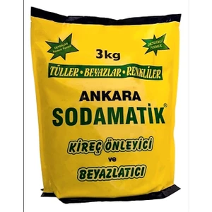 Ankara Sodamatik Kireç Önleyici ve Beyazlatıcı 3 kg (Tüller - Beyazlar - Renkliler)