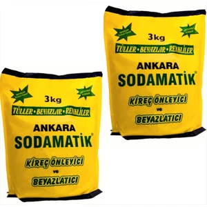 Ankara Sodamatik Kireç Önleyici ve Beyazlatıcı 3 kg * 2 Adet (Tüller - Beyazlar - Renkliler)