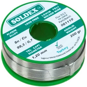1.20 mm 200 G Kurşunsuz Lehim Teli (%99,3 Sn / %0,7 Cu)