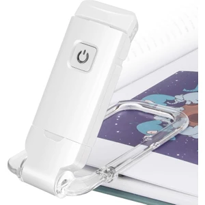 Led Kitap Klipsi Okuma Lambası - Beyaz (Yurt Dışından)